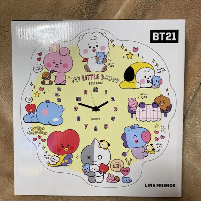 キャラクターグッズBTS BT21  アクリル時計 ウォールクロック　掛け時計