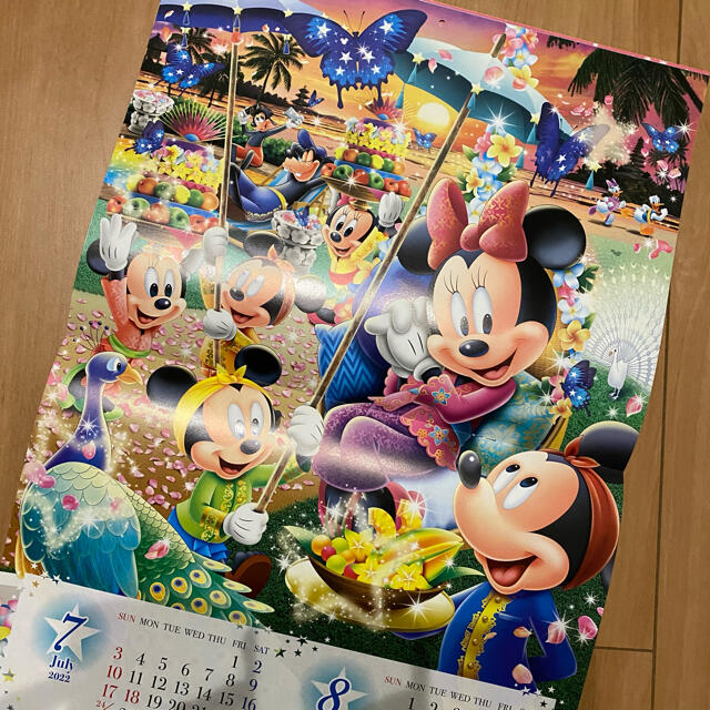 Disney(ディズニー)の第一生命　ディズニーカレンダー2022 インテリア/住まい/日用品の文房具(カレンダー/スケジュール)の商品写真