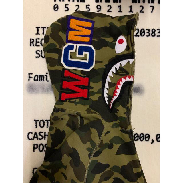 A Bathing Ape 1stカモシャークパーカー Mサイズ | vrealitybolivia.com