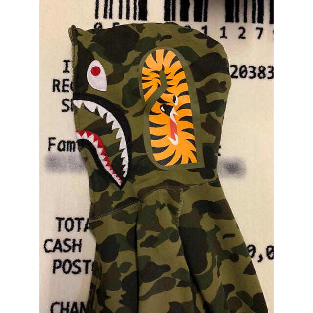 A Bathing Ape 1stカモシャークパーカー　Mサイズ