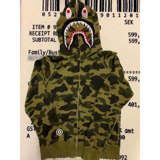 アベイシングエイプ(A BATHING APE)のA Bathing Ape 1stカモシャークパーカー　Mサイズ(パーカー)