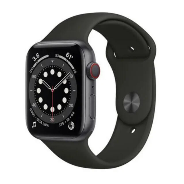 Apple Watch 6 44mm スペースグレイGPS M00H3J/A有ジャイロセンサー