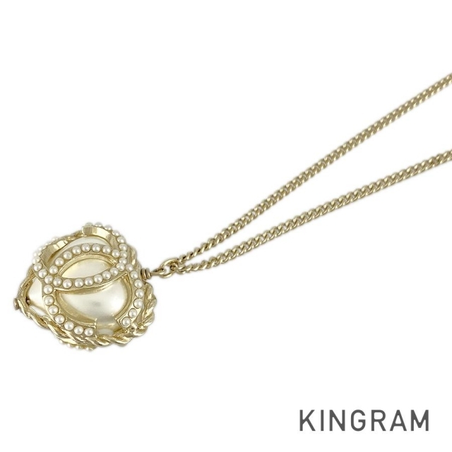 特売 CHANEL - シャネル ココマーク フェイクパール ネックレス