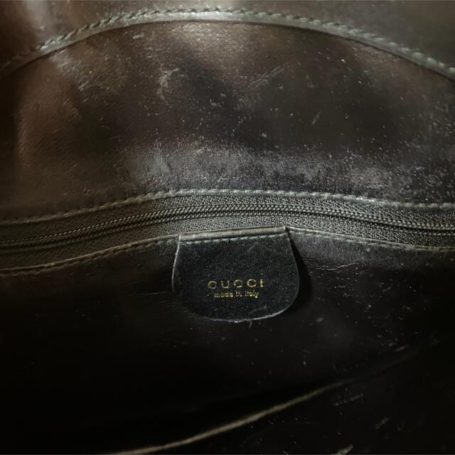 Gucci(グッチ)のオールドグッチ GUCCI ハンドバッグ 黒 レディースのバッグ(ハンドバッグ)の商品写真