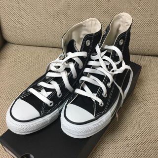 コンバース(CONVERSE)のコンバース 美品 23.5センチ 黒(スニーカー)