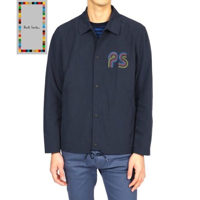 新品☆Paul Smith PS LOGO ナイロン ジャケット☆紺☆Lサイズメンズ