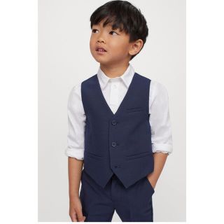 エイチアンドエム(H&M)のH&M フォーマルベスト　ネイビー　サイズ110(ドレス/フォーマル)