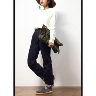 マウジー(moussy)のmoussy☆ワンウォッシュストレートデニム(デニム/ジーンズ)