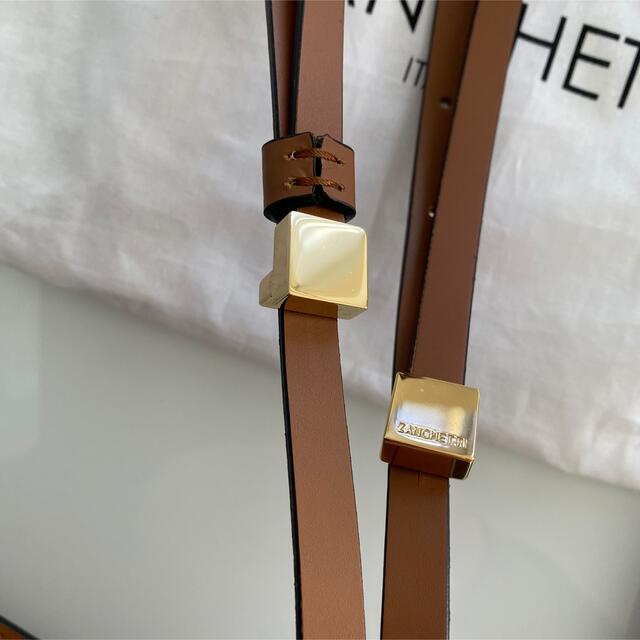 ザンケッティZANCHETTI (ザンチェッティ)クロスボディ キャメル 【楽天
