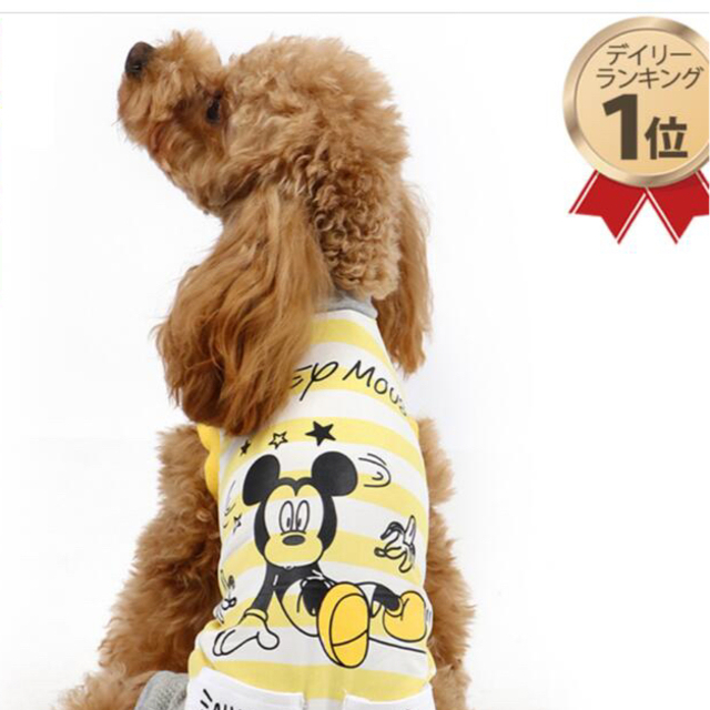 Disney(ディズニー)のペットパラダイス　ディズニー　つなぎ　ロンパース　ミッキー その他のペット用品(犬)の商品写真