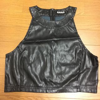 アナップ(ANAP)のフェイクレザー#ショート丈#TOPS(タンクトップ)