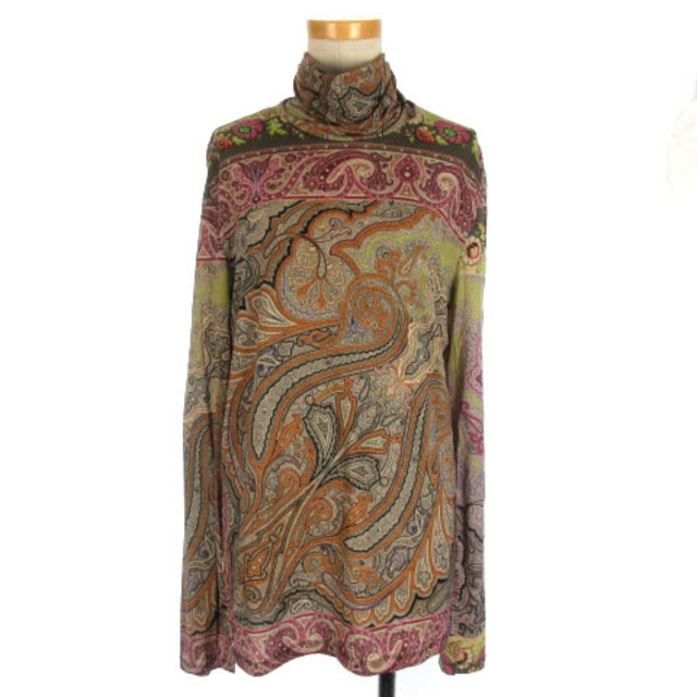 ETRO - エトロ ウール ペイズリー柄 長袖 薄手 カットソー