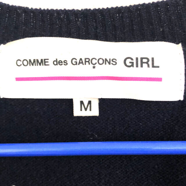 COMME des GARCONS(コムデギャルソン)のcomme des garcons GIRL リボン カーディガン　ネイビー レディースのトップス(カーディガン)の商品写真