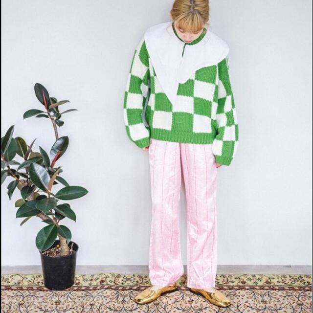 【SANSeLF】flag check knit sanw21a046 同型 レディースのトップス(ニット/セーター)の商品写真