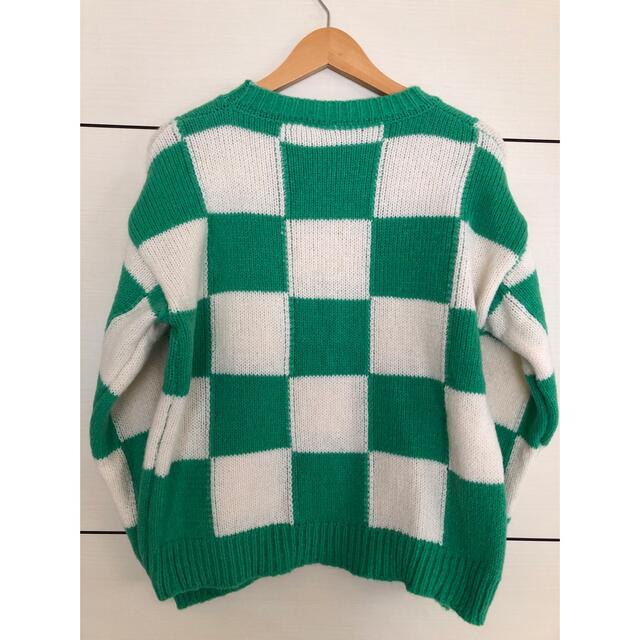 【SANSeLF】flag check knit sanw21a046 同型 レディースのトップス(ニット/セーター)の商品写真