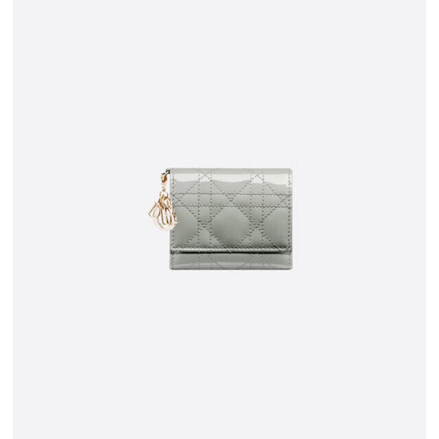 LADY DIOR ロータスウォレット グレー ディオール | munchercruncher.com