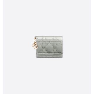 クリスチャンディオール(Christian Dior)のLADY DIOR ロータスウォレット グレー ディオール(財布)