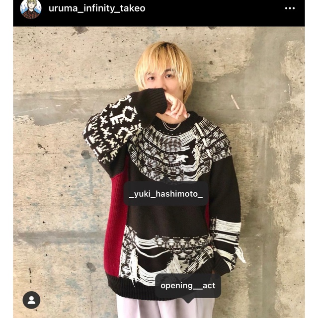 YUKI HASHIMOTO ユウキ ハシモト 完売ニット セーター - www.ecotours