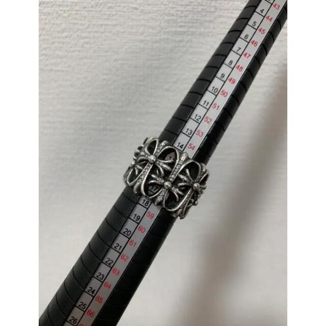 Chrome Hearts(クロムハーツ)のCHROME HEARTS セメタリークロスリング　パヴェダイヤ メンズのアクセサリー(リング(指輪))の商品写真