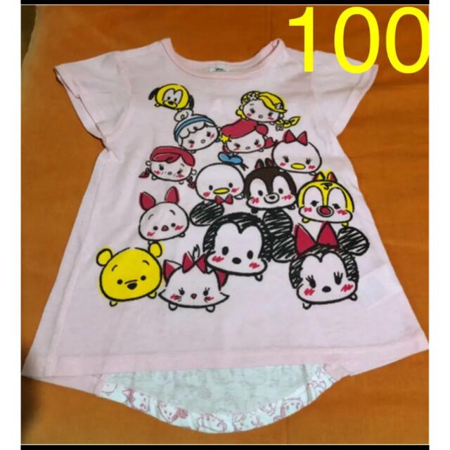 Disney(ディズニー)の100 ツムツムチュニック キッズ/ベビー/マタニティのキッズ服女の子用(90cm~)(Tシャツ/カットソー)の商品写真