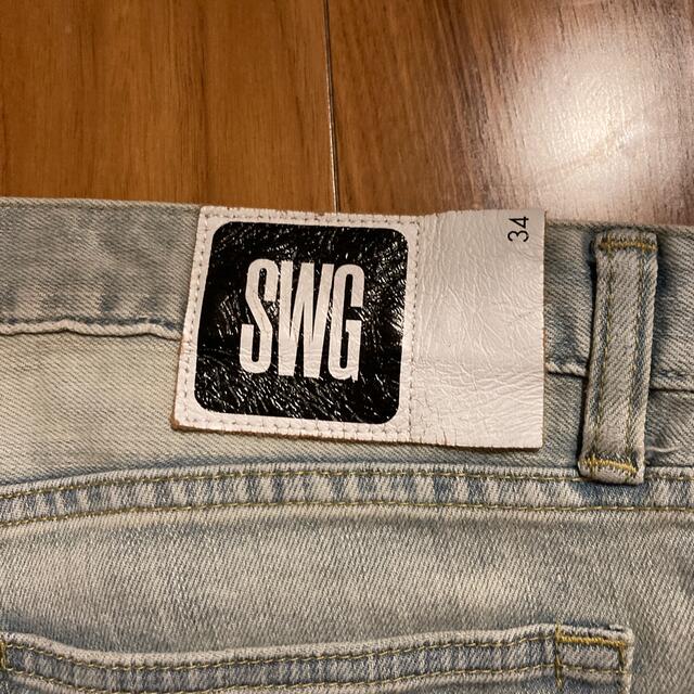 SWAGGER(スワッガー)のメンズ SWG ダメージ　ジーンズ メンズのパンツ(デニム/ジーンズ)の商品写真