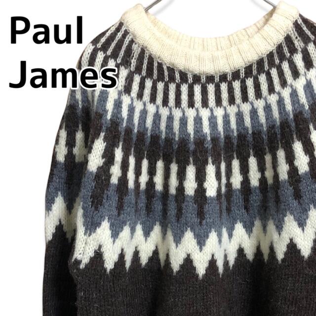 354 ヴィンテージ古着 Paul James ニット M メンズのトップス(ニット/セーター)の商品写真