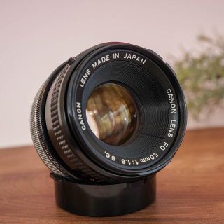 キヤノン(Canon)の【実用品】  Canon FD 50mm f1.8 S.C 人気の単焦点(レンズ(単焦点))