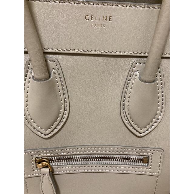 celine(セリーヌ)のセリーヌ  ラゲージ　マイクロ　ライトベージュ レディースのバッグ(ハンドバッグ)の商品写真