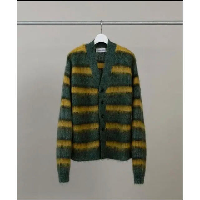 DISCOVERED MOHAIR BORDER KNIT CARDIGAN