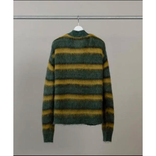 DISCOVERED MOHAIR BORDER KNIT CARDIGAN