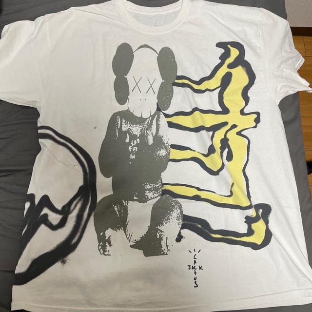 CACTUS(カクタス)の値下げ)Cactus Jack×KAWS×FRAGMENT】Tシャツ L メンズのトップス(Tシャツ/カットソー(半袖/袖なし))の商品写真