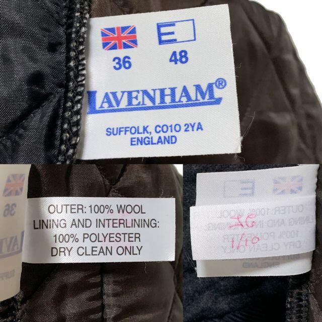 LAVENHAM(ラベンハム)のラベンハム クレイジー フード付き ウール キルティング ジャケット 36 レディースのジャケット/アウター(ブルゾン)の商品写真