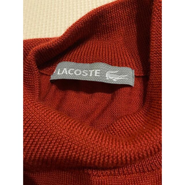 LACOSTE(ラコステ)の美品　ラコステ　白ワニ　ウール　ニット メンズのトップス(ニット/セーター)の商品写真