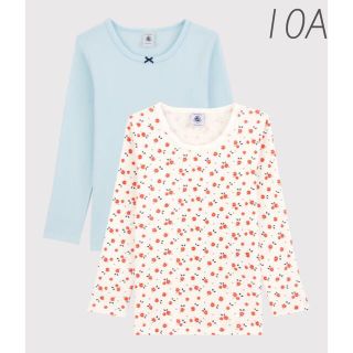 プチバトー(PETIT BATEAU)の新品未使用  プチバトー  長袖  Tシャツ  2枚組  10ans(Tシャツ/カットソー)