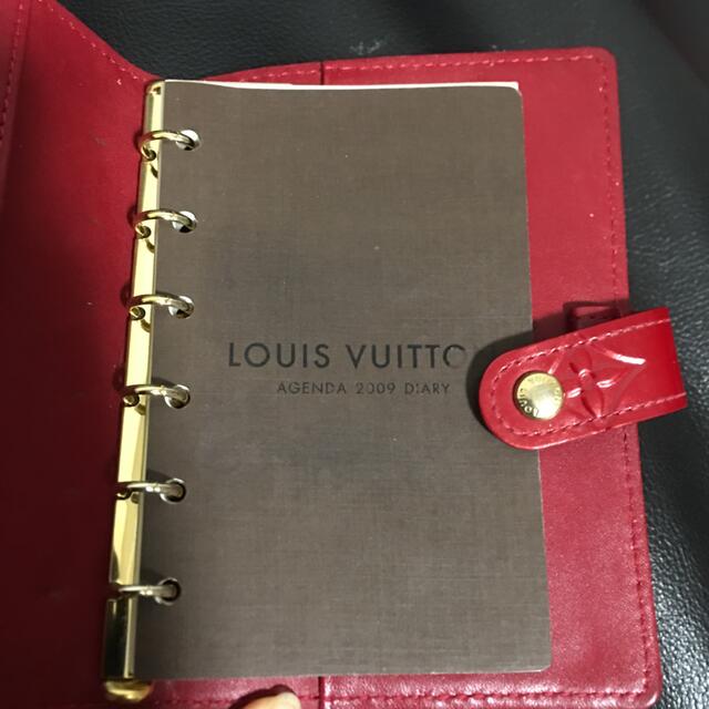 LOUIS VUITTON(ルイヴィトン)のヴィトン　ベルニ　手帳カバー　レッド インテリア/住まい/日用品の文房具(カレンダー/スケジュール)の商品写真