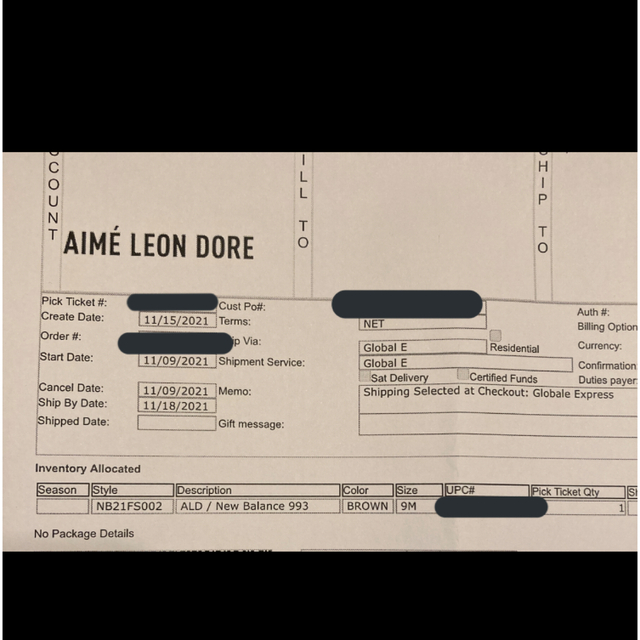 New Balance(ニューバランス)のAime Leon Dore New Balance 993 メンズの靴/シューズ(スニーカー)の商品写真