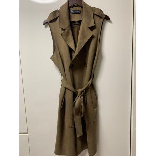 ザラ(ZARA)のにこにこぱんだ様専用 Zara ブラウンスェード ジレ(ベスト/ジレ)