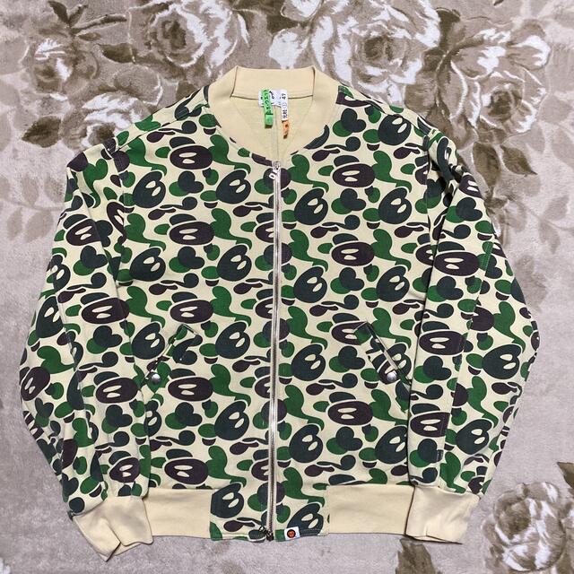 メンズAPE MILO BAPE KAWS CAMO 迷彩　スウェット パーカー　M