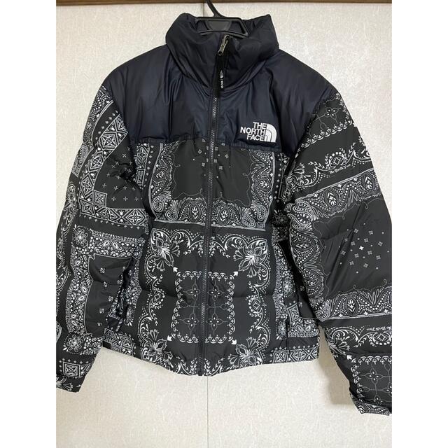 the north face ペイズリー　黒　サイズs