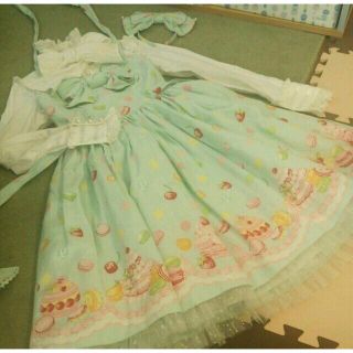 アンジェリックプリティー(Angelic Pretty)の Pretty＊夢みるマカロンJSK&KC(ひざ丈ワンピース)