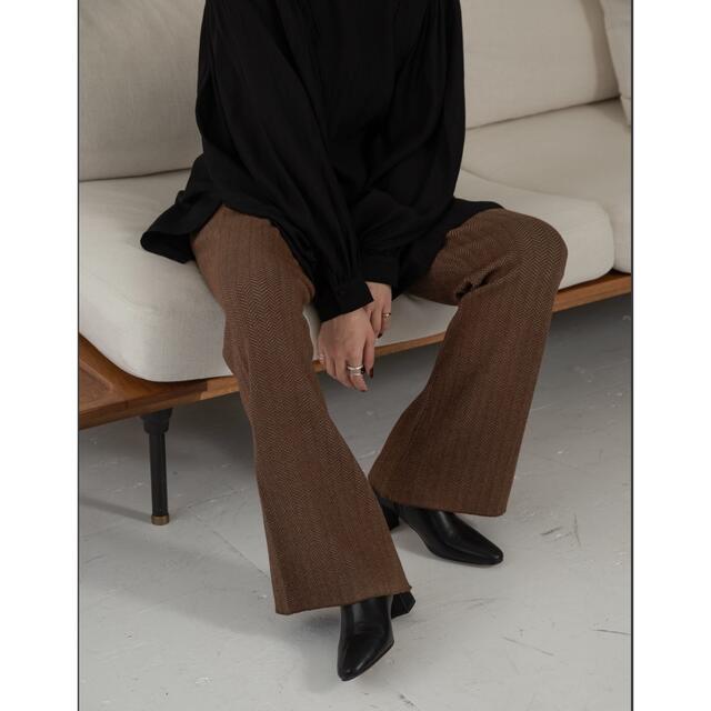 Kastane(カスタネ)のamiur herringbone knit pants   レディースのパンツ(カジュアルパンツ)の商品写真