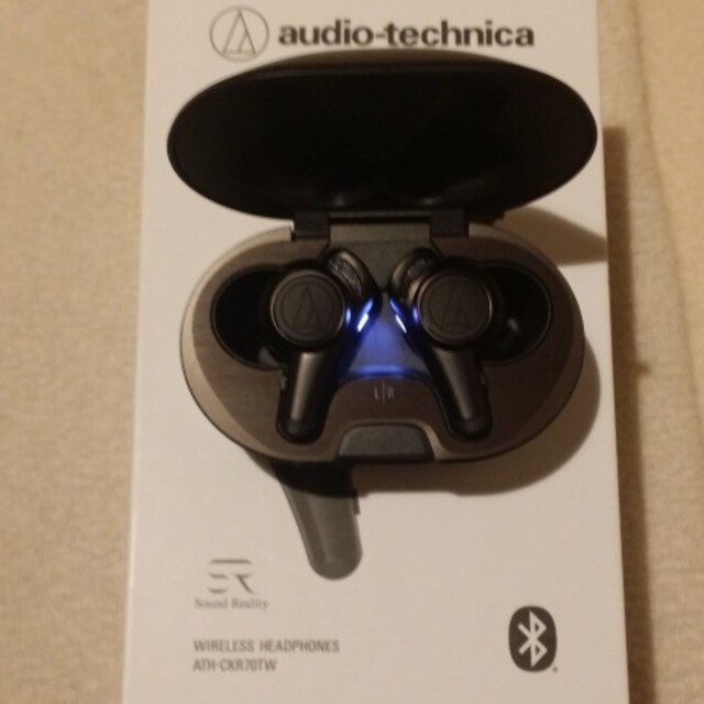 audio-technica ワイヤレスイヤホン ATH-CKR70TW BK - ヘッドフォン