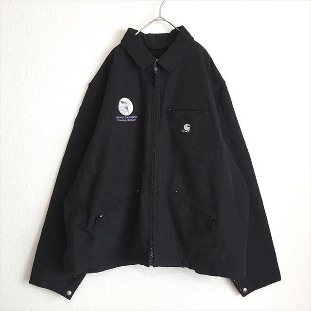 Carhartt カーハート 刺繍 企業 希少 フルジップ ナイロンジャケット Carhartt カーハート 刺繍 企業 希少 フルジップ ナイロンジャケット