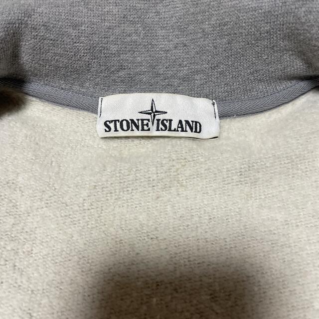 STONE ISLAND(ストーンアイランド)の美品　STONE ISLAND 裏起毛スウェット　セットアップ　グレー　Sサイズ メンズのトップス(スウェット)の商品写真