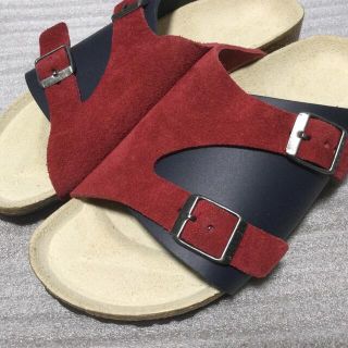 ビルケンシュトック(BIRKENSTOCK)のビルケンシュトック　新品未使用35 チューリッヒ　紺赤　(サンダル)