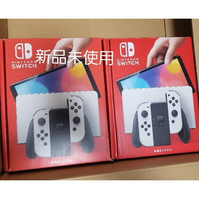 新品 新型 任天堂 Switch 有機ELモデル ネオン ホワイト 2台セット 新品 新型 任天堂 Switch 有機ELモデル ネオン ホワイト 2台セット