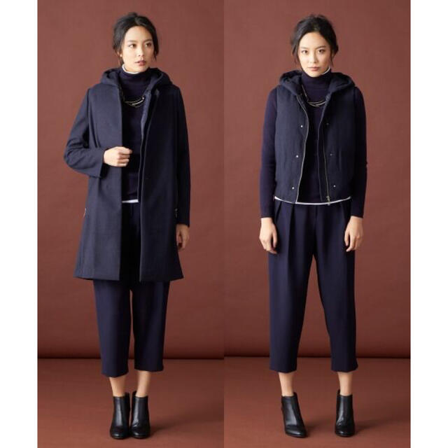 Winter Sale】美品!オンワード ICB 3way コート ネイビー