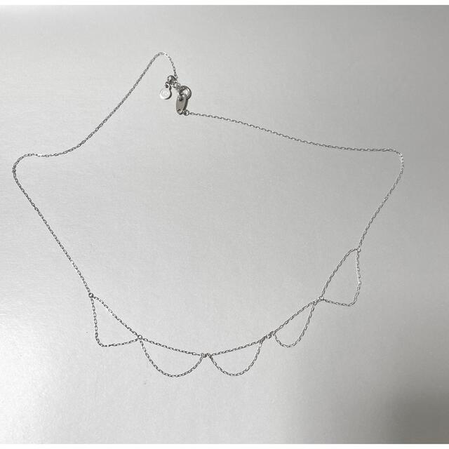 ete(エテ)の未使用 エテ ete K10 ホワイトゴールド ネックレス 38cm レディースのアクセサリー(ネックレス)の商品写真
