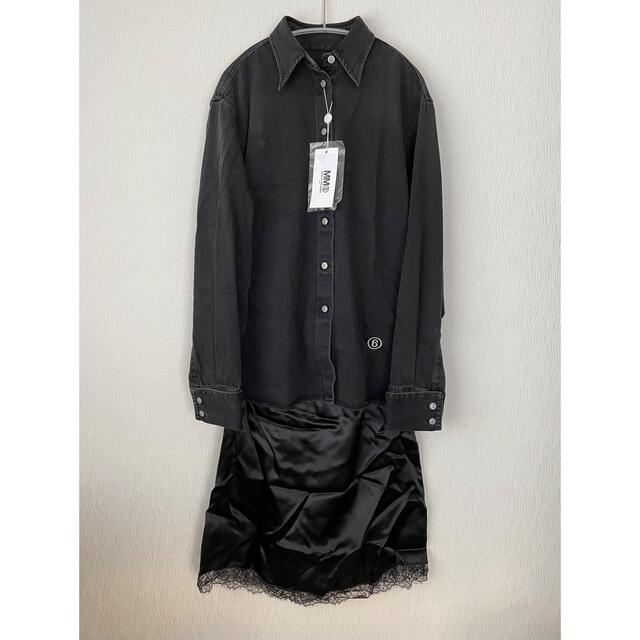 MM6(エムエムシックス)の【新品】MM6 MaisonMargiela 2wayワンピース デニムシャツ レディースのワンピース(ロングワンピース/マキシワンピース)の商品写真