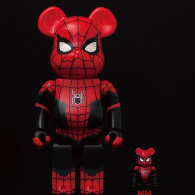 MEDICOM TOY(メディコムトイ)のBE@RBRICK SPIDER-MAN UPGRADED SUIT ハンドメイドのおもちゃ(フィギュア)の商品写真